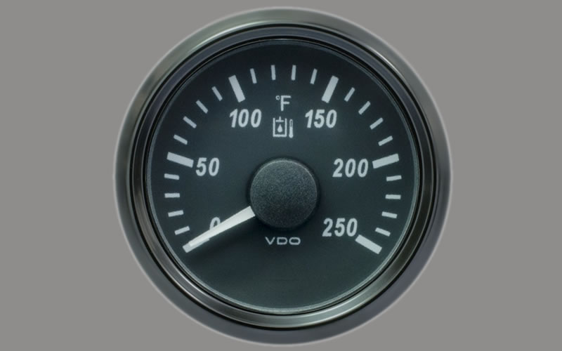 SingleViu Hydraulic Temperature Gauge 250°F